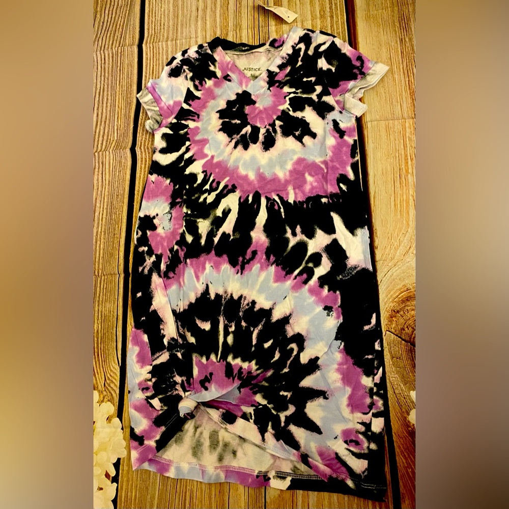 🆕 Justice Tie Dye T-Shirt Dress 👗